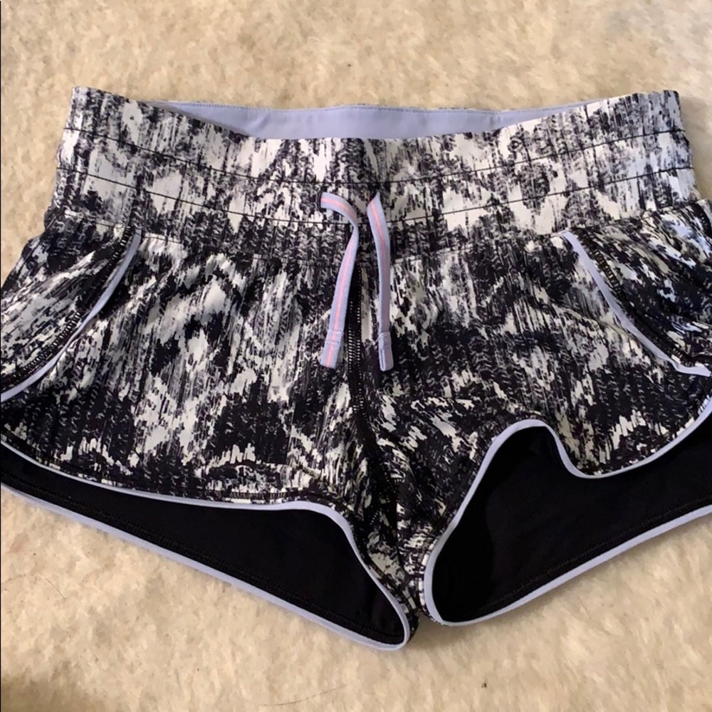 Reversible girls running shorts